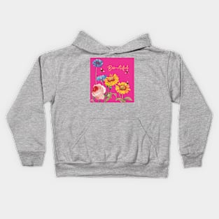 Bee-utiful Bees & Flowers Kids Hoodie